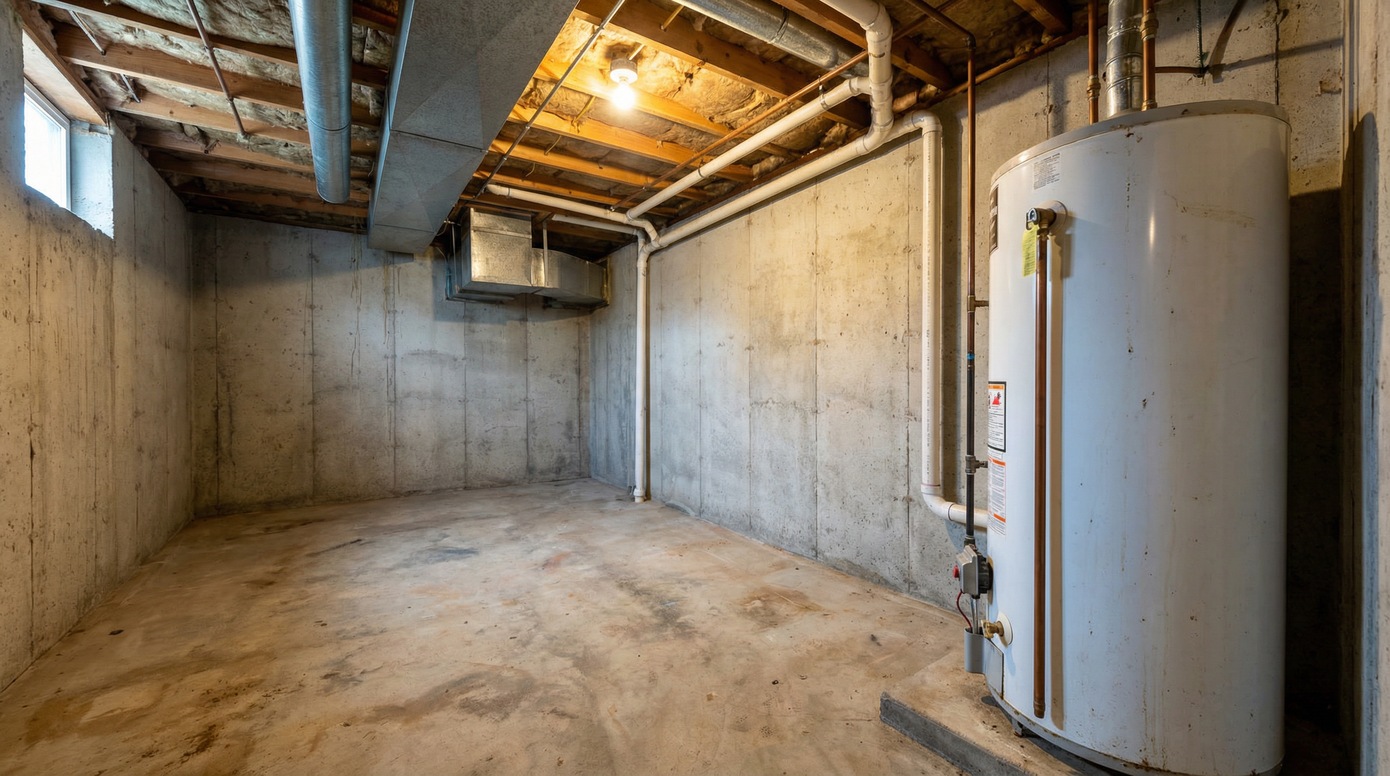 Water heater in basement - professional water heater service and repair